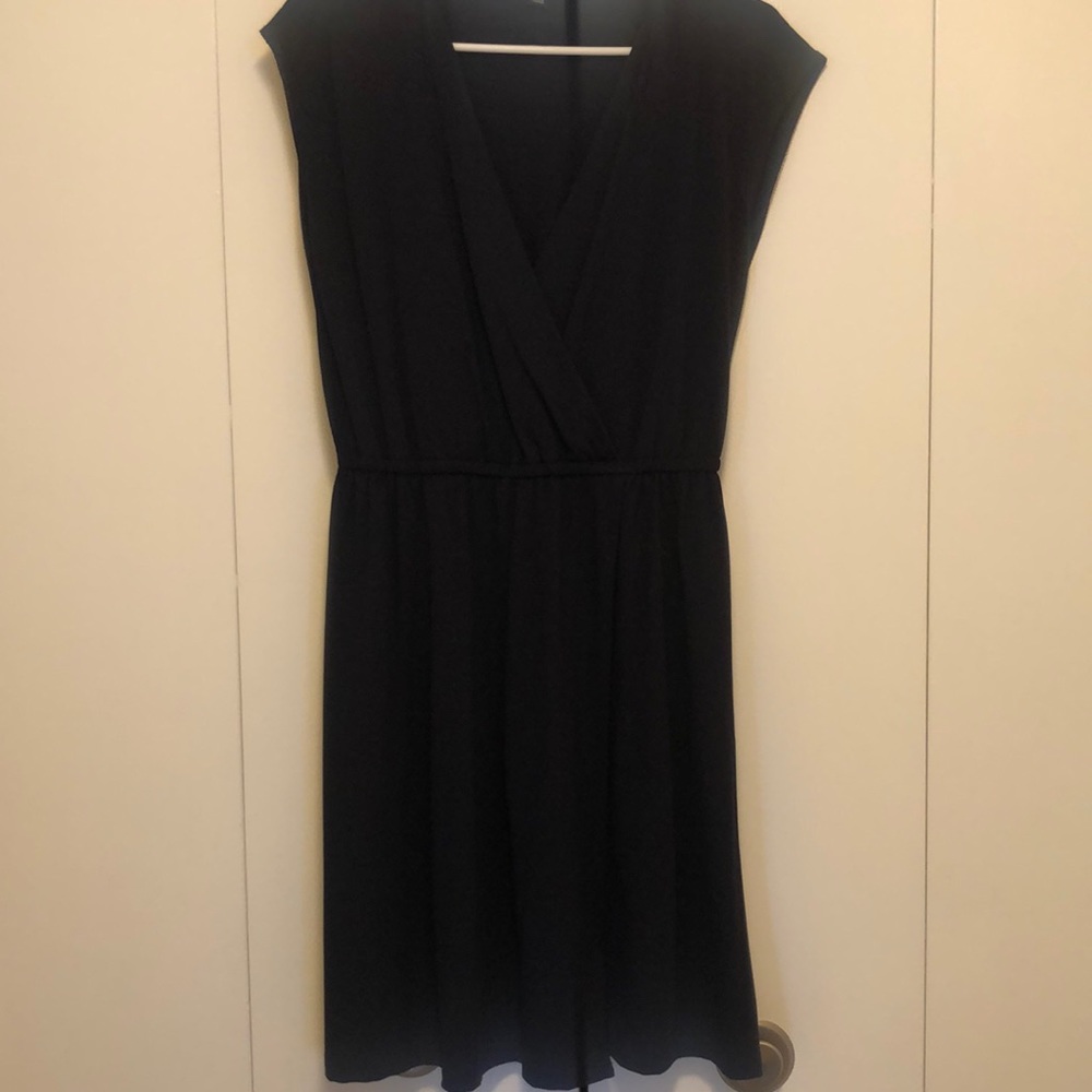 Navy wrap dress